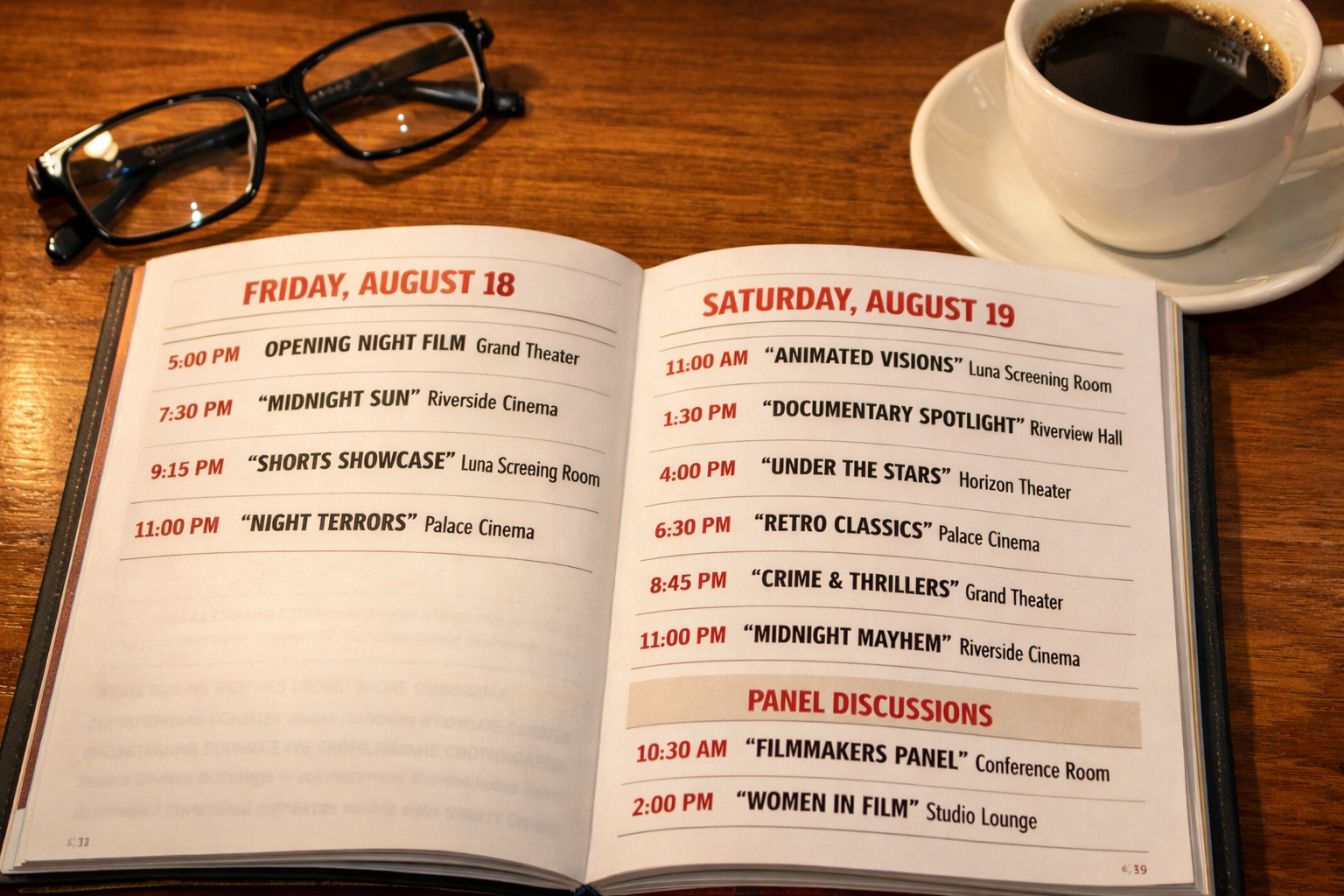 Festival programı ve seans bilgileri