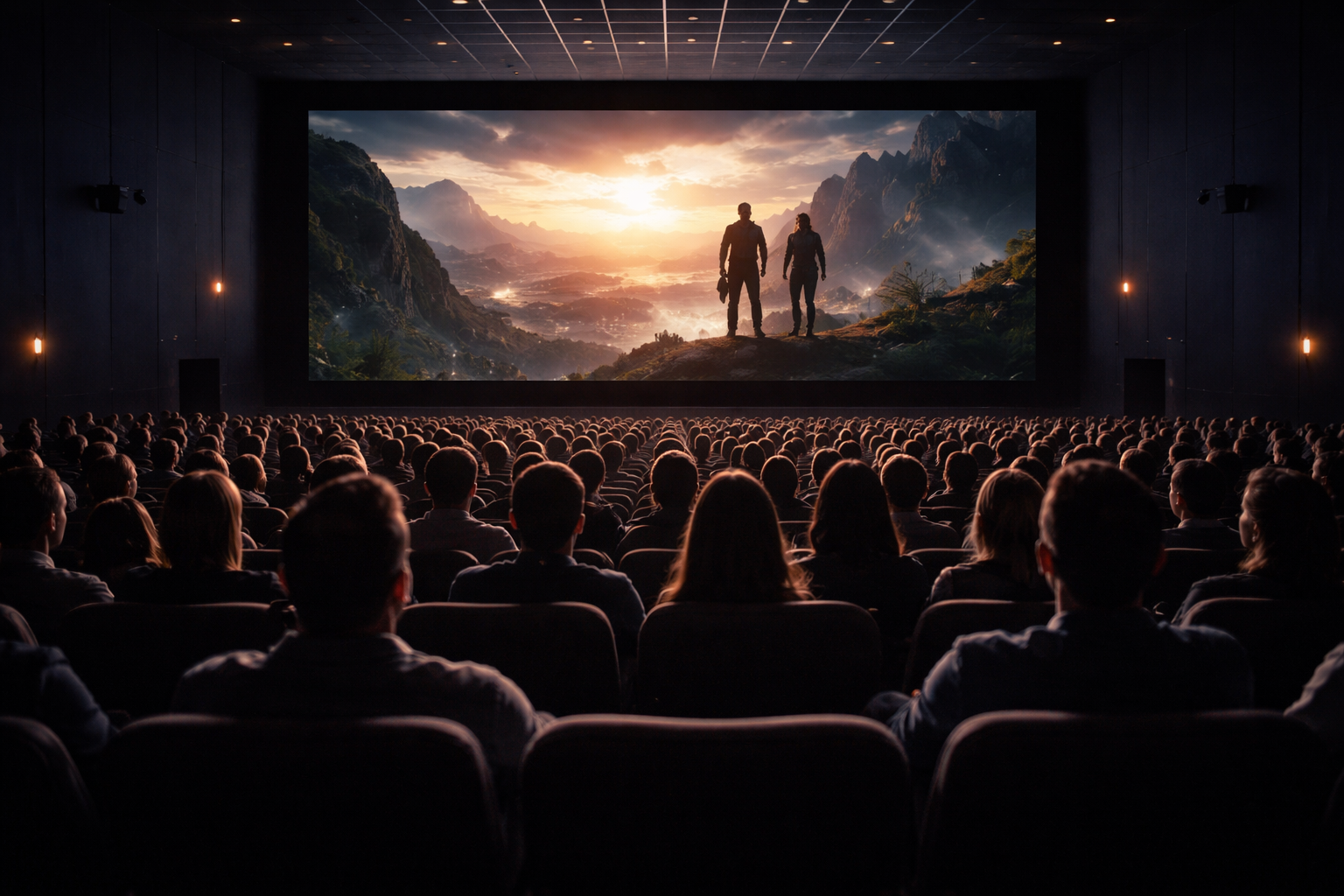 Sinema salonunda izleyiciler